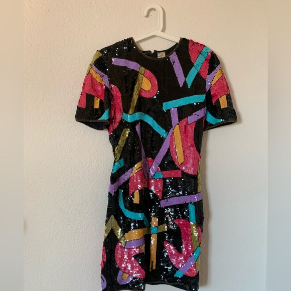Dresses & Skirts - 80s vibes sequin dress size m